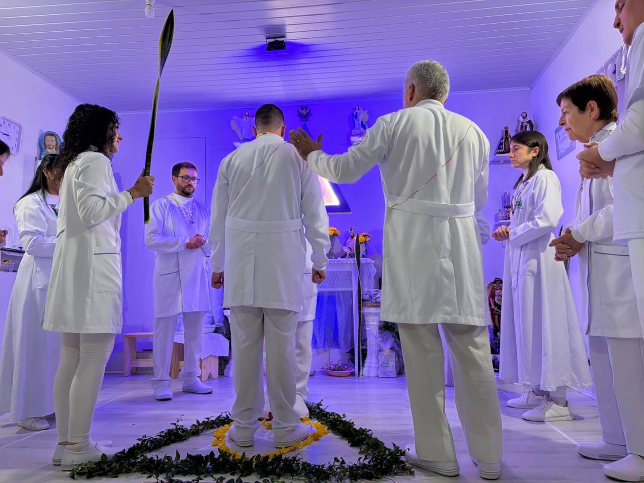 Batizado de Roger e Dênis na Seara de Zartu em Esteio